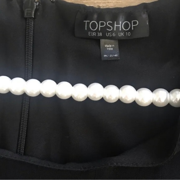 TopShop Black High-Low Lace Dress - Picture 4 of 8